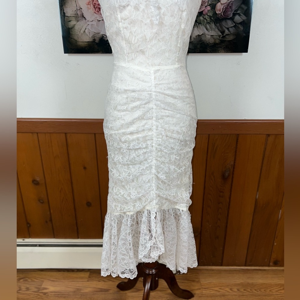 Beautiful Vintage 1980s/90s Wayne Diamond Wedding/Reception Dress! - Picture 3 of 9